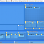 Screenshot SpaceObServer showing disk space usage distribution.